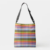 Fantasy Mood Plaid LD Crossbody Tas (Achterkant)