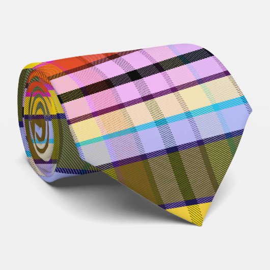 Fantasy Mood Plaid LD Stropdas (Opgerold)