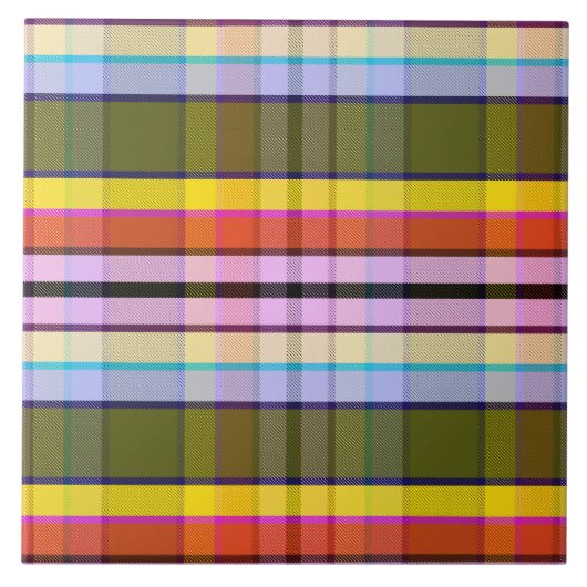 Fantasy Mood Plaid LD Tegeltje (Voorkant)