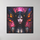 Fantasy Mooie Bloemen Pixie Fairy Princess Canvas Afdruk (Voorkant)