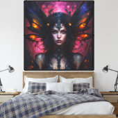 Fantasy Mooie Bloemen Pixie Fairy Princess Canvas Afdruk (Insitu (Slaapkamer))