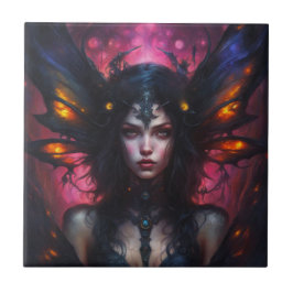 Fantasy Mooie Bloemen Pixie Fairy Princess Tegeltje