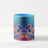Fantasy Mooie Geruite Octopus Zee Mok (Midden)