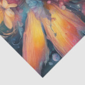 Fantasy Mooie Kleurrijke Bloemenfee Decoupage Tissuepapier (Detail)