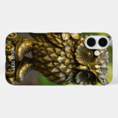 Fantasy Mooie Koperen Uil Schaatsen Case-Mate iPhone Case (Achterkant (horizontaal))