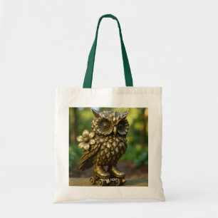 Fantasy Mooie Koperen Uil Schaatsen Tote Bag