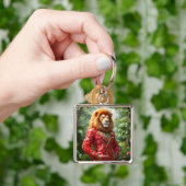 Fantasy Mooie Leeuw Watermeloen Pak Sleutelhanger (Hand)