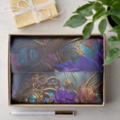 Fantasy Mooie Paarse Bloemenfee Decoupage Tissuepapier (Geschenk)