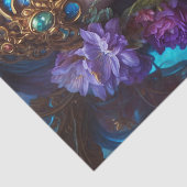 Fantasy Mooie Paarse Bloemenfee Decoupage Tissuepapier (Detail)