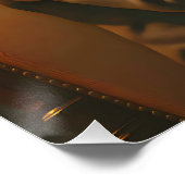 Fantasy Mooie Piano Wasbeer Speelt Perfect Poster (Hoek)