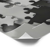 Fantasy Mooie Puzzel Meisjesgezicht Perfect Poster (Hoek)