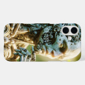 Fantasy Mooie Robot Gezicht Beeldhouwwerk Case-Mate iPhone Case (Achterkant (horizontaal))