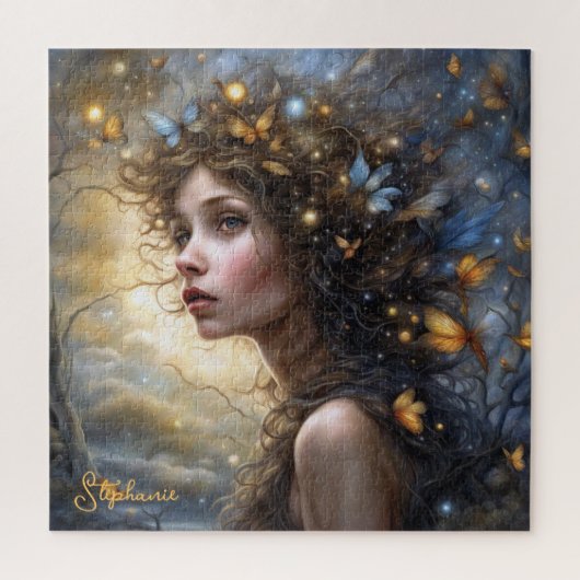 Fantasy Mooie Vlinder Fairy Legpuzzel (Verticaal)