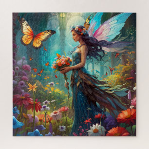 Fantasy Mooie Vlinderfee Flower Garden Legpuzzel