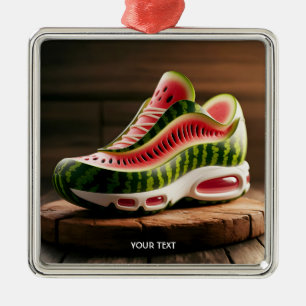 Fantasy Mooie Watermeloen Sport Schoenen Metalen Ornament