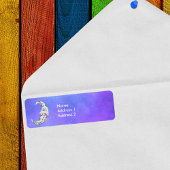 Fantasy Moon Abstracte Markings Sterren Gezicht Pa Etiket