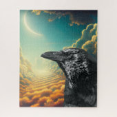 Fantasy Moon Black Raven Legpuzzel (Verticaal)