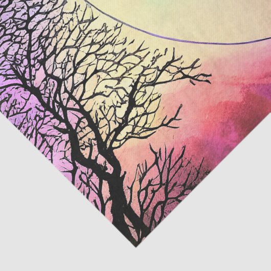 Fantasy Moon Decoupage Tissuepapier (Detail)