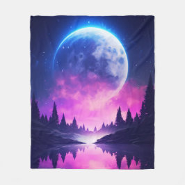 "Fantasy Moon" Fleece Deken
