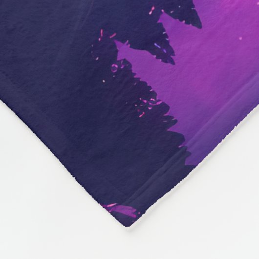 "Fantasy Moon" Fleece Deken (Hoek)