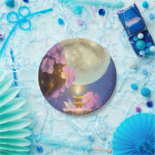 Fantasy Moon Flower Papieren Bordje (Feest)