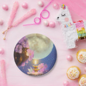 Fantasy Moon Flower Papieren Bordje (Feest)