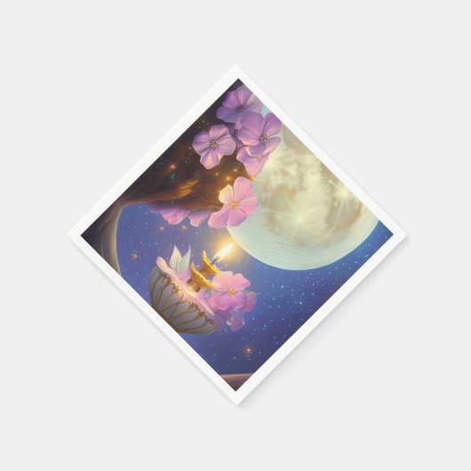 Fantasy Moon Flower Servet (Hoek)