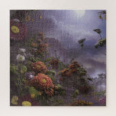Fantasy Moonlight Magical Garden Landschap Legpuzzel (Verticaal)