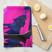 Fantasy Moonlit Bossen Art Theedoek (Quarter Fold)