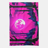 Fantasy Moonlit Bossen Art Theedoek (Verticaal)