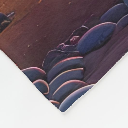 Fantasy Moonlit River Dreamscape Illustration Fleece Deken (Hoek)