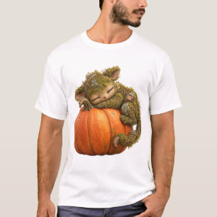 Fantasy Moswezen Knuffelende Pompoen Heren T-Shirt