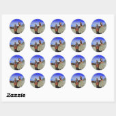 Fantasy Moth Hunters Ronde Sticker (Vel)