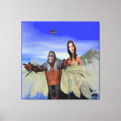 Fantasy Motjagers Canvas Afdruk (Voorkant)