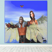 Fantasy Motjagers Canvas Afdruk (Insitu (Houten vloer))