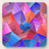 Fantasy Mountains Uitzicht uit de Sky Bier Onderzetter (Voorkant)