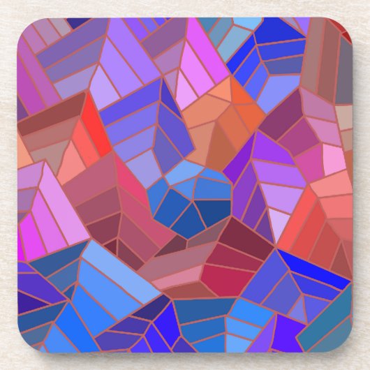 Fantasy Mountains Uitzicht uit de Sky Bier Onderzetter (Voorkant)