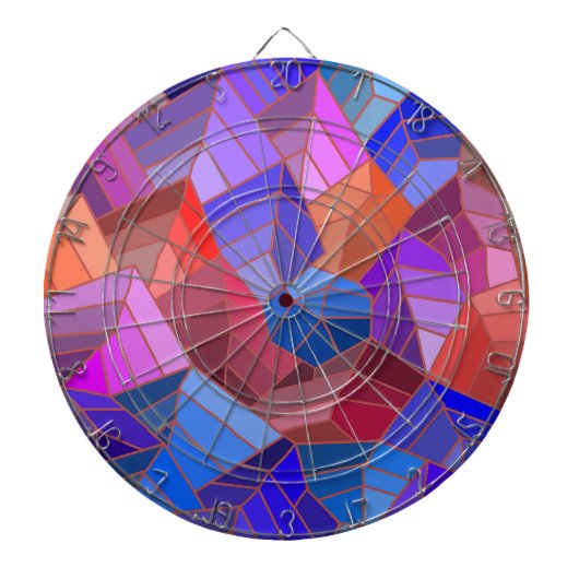 Fantasy Mountains Uitzicht uit de Sky Dartbord (Voorkant)