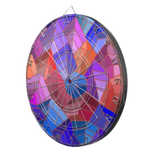 Fantasy Mountains Uitzicht uit de Sky Dartbord (Voorkant Rechts)