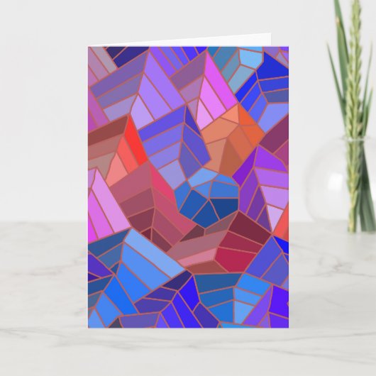 Fantasy Mountains Uitzicht uit de Sky Kaart (Voorkant)