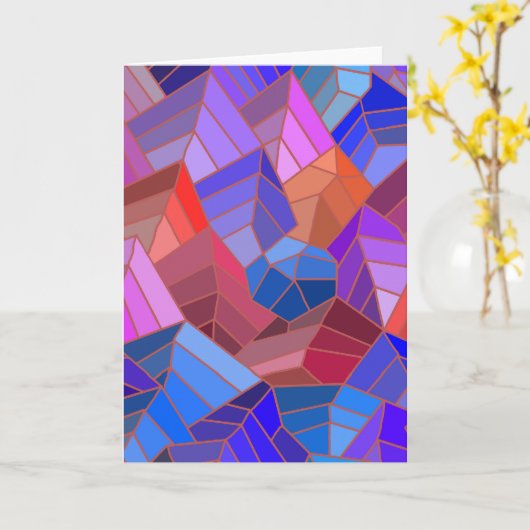 Fantasy Mountains Uitzicht uit de Sky Kaart (Gele Bloem)