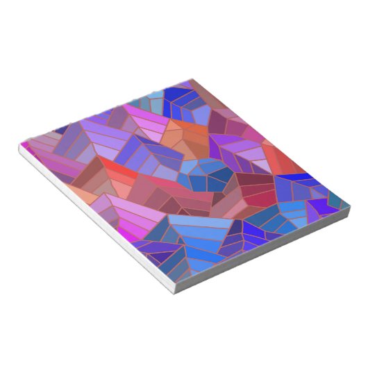 Fantasy Mountains Uitzicht uit de Sky Notitieblok (Schuin)