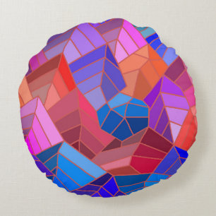 Fantasy Mountains Uitzicht uit de Sky Rond Kussen