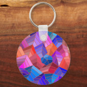 Fantasy Mountains Uitzicht uit de Sky Sleutelhanger (Voorkant)