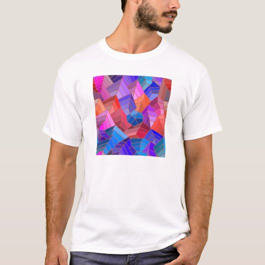 Fantasy Mountains Uitzicht uit de Sky T-shirt (Voorkant)