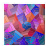 Fantasy Mountains Uitzicht uit de Sky Tegeltje (Voorkant)