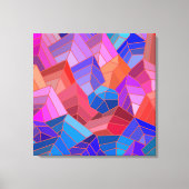 Fantasy Mountains View from the Sky Canvas Afdruk (Voorkant)