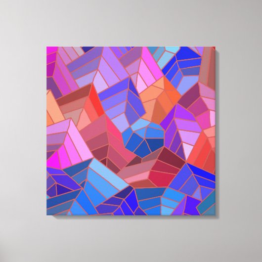 Fantasy Mountains View from the Sky Canvas Afdruk (Voorkant)