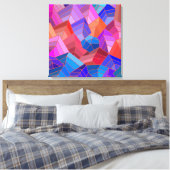 Fantasy Mountains View from the Sky Canvas Afdruk (Insitu (Slaapkamer))