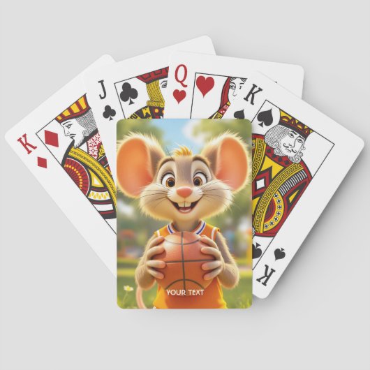 Fantasy Mouse Basketball Field Pokerkaarten (Achterkant)